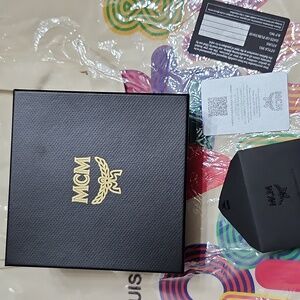 MCM Black and Gold Logo Gift Box